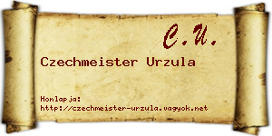 Czechmeister Urzula névjegykártya